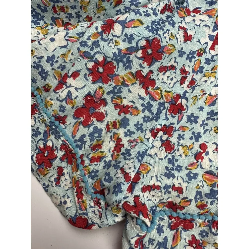 Girls Poupette St. Barth Floral Romper Size M - Picture 5 of 7